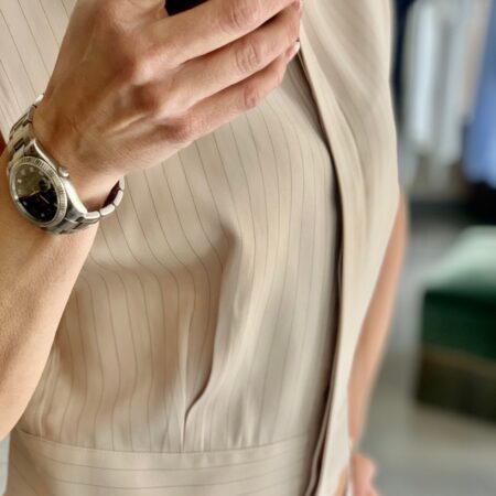 STRIPE TOP BEIGE -CKONTOVA