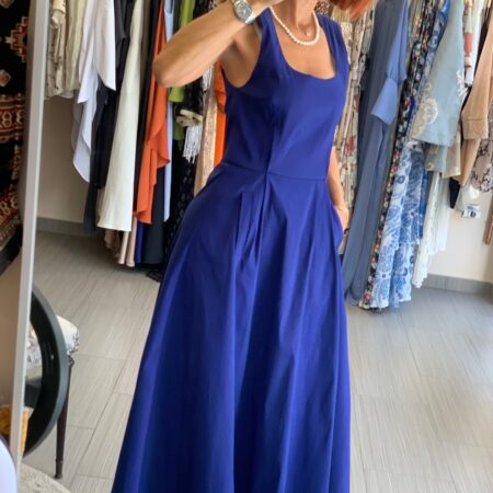 DRESS WITH POCKETS BLUE-CKONTOVA