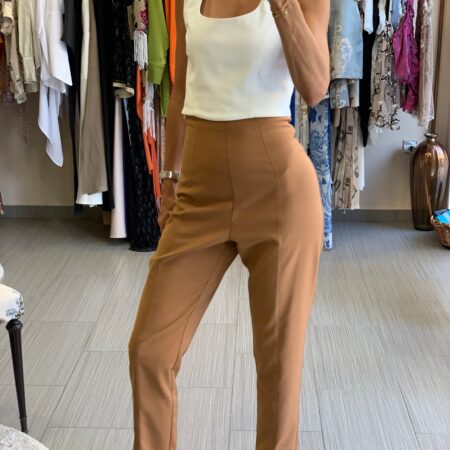 HIGH WAISTED PANTS BEIGE/WHITE/BLACK-CKONTOVA