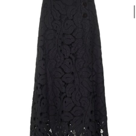 BRODERIE SKIRT VANILLA/BLACK -CKONTOVA