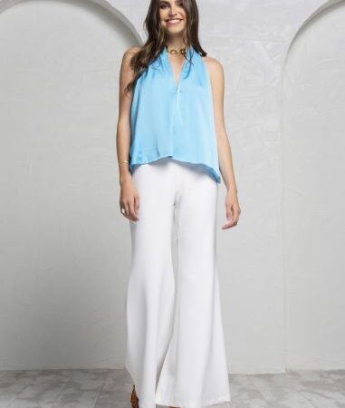 JEANNE CIEL PANTS /WHITE PANTS-PROJECT SOMA