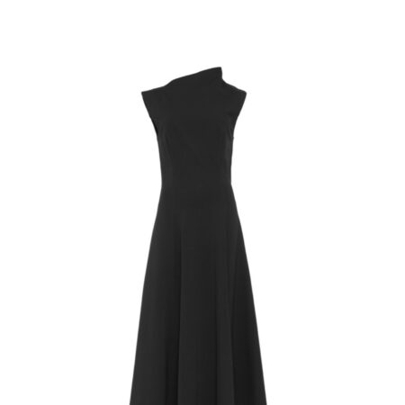 HIGH NECK SLEEVELESS DRESS GREEN/GREY/WHITE-CKONTOVA