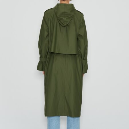 RAINESSENCE RAINCOAT WOMEN/BLACK/KHAKI -NADIA RAPTI