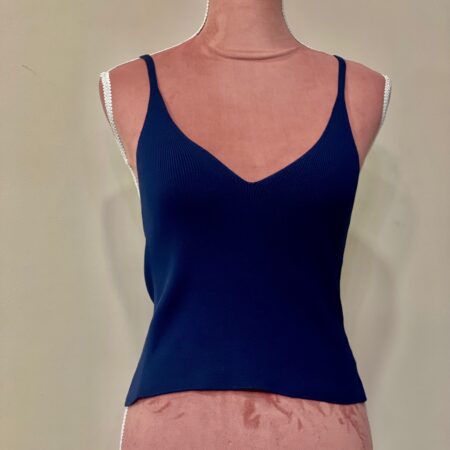 KNIT STRAP TOP GREEN //WHITE//BLUE  -ckontova ONE SIZE