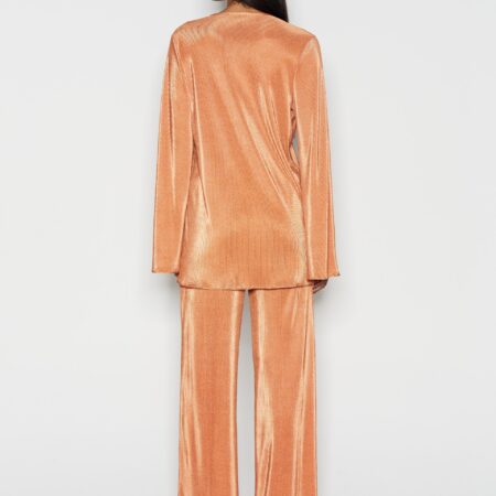 GRACE GALAXY BLOUSE /BLUE/BURNT ORANGE