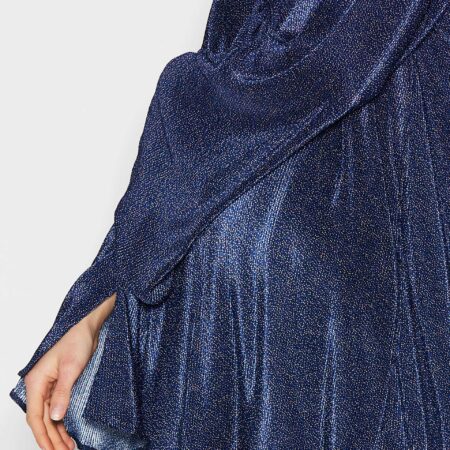 GRACE GALAXY BLOUSE /BLUE/BURNT ORANGE