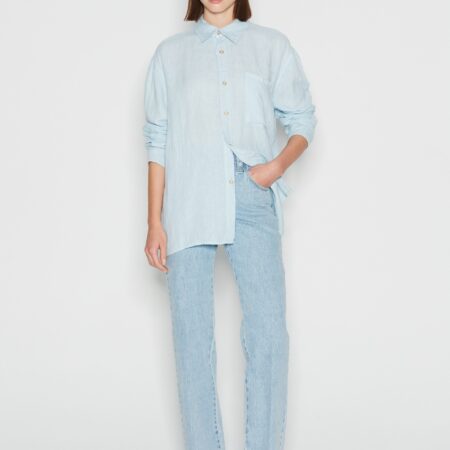CHIC SALT SHIRT WOMEN LIGHT BLUE //WHITE -NADIA RAPTI