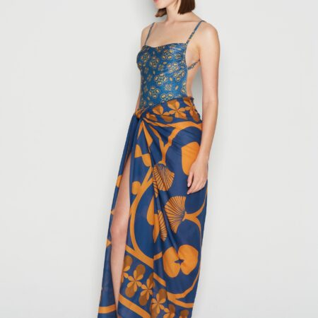 SPELL IN LOVE SARONG-BLUE- GOLD- BLACK //NADIA RAPTI