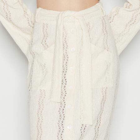 SUNRAYS SKIRT -BEIGE-BLACK //NADIA RAPTI