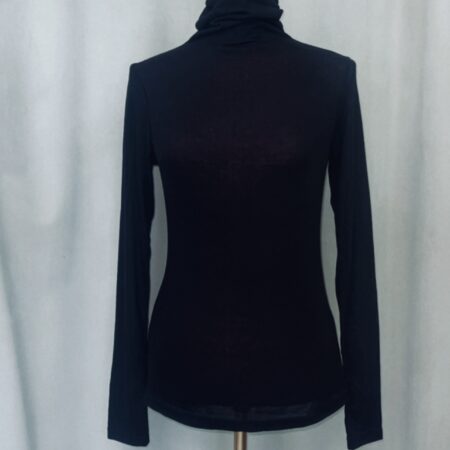 HIGH NECK KNIT TOP TERRACOTTA  //GREY //BLACK//WHITE //DARK PINK- ONE SIZE -CKONTOVA