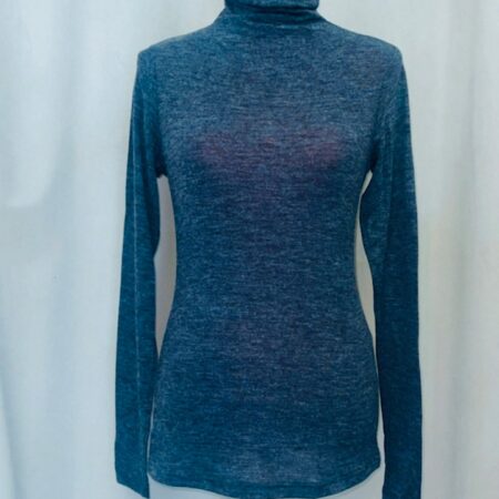 HIGH NECK KNIT TOP TERRACOTTA  //GREY //BLACK//WHITE //DARK PINK- ONE SIZE -CKONTOVA