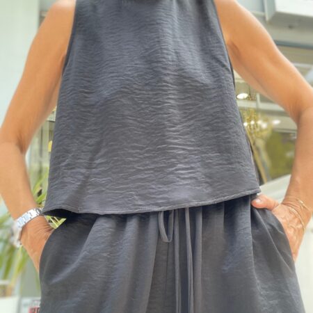 TANK TOP DARK PINK//KHAKI//BLACK -CKONTOVA