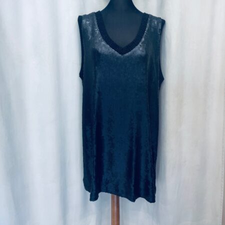 SEQUIN TANK DRESS BLACK ONE SIZE -CKONTOVA