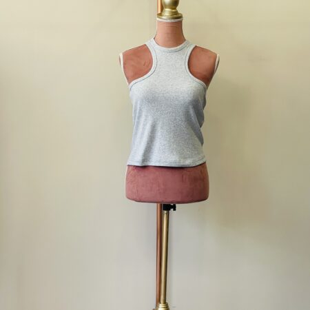 RIB TOP KHAKI -WHITE-BLACK-GREY CKONTOVA