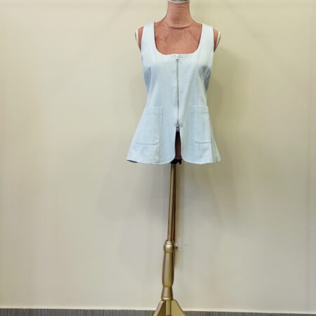 DARK BLUE DENIM VEST - LIGHT BLUE DENIM VEST CKONTOVA