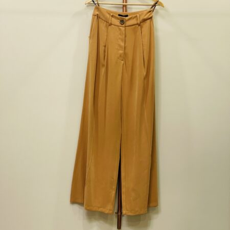 CARAMEL -WHITE-BLACK WIDE LEG PANTS CKONTOVA