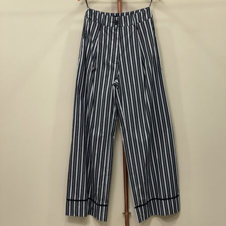 BEIGE STRIPED PANTS-BLACK STRIPED PANTS  CKONTOVA