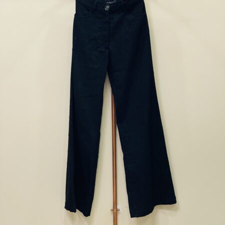 DENIM PANTS BLACK-WHITE /CKONTOVA