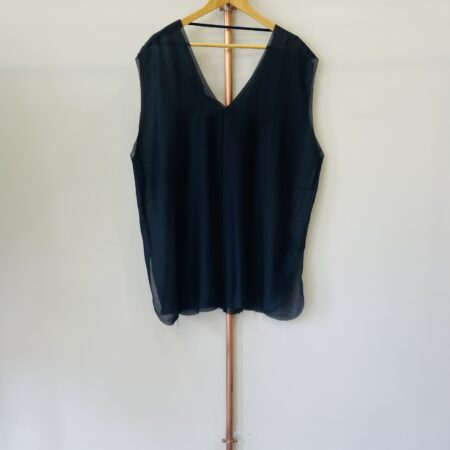 BEIGE SHEER DRESS TOP - BLACK SHEER DRESS TOP CKONTOVA