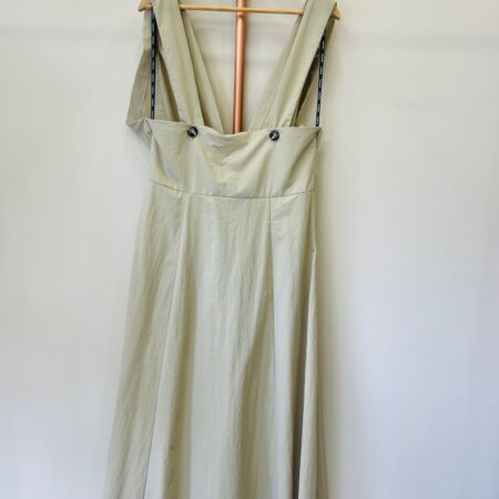 KHAKI DRESS WITH BELT-BEIGE DRESS WITH BELT CKONTOVA