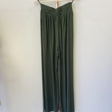 BROWN LINEN PANTS-KHAKI LINEN PANTS CKONTOVA