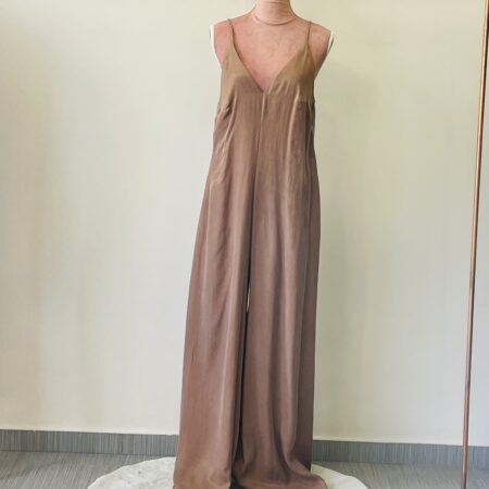 CHOCOLATE FLARED JUMPSUIT-VANILLA FLARED JUMPSUIT-KHAKI FLARED JUMPSUIT-CKONTOVA