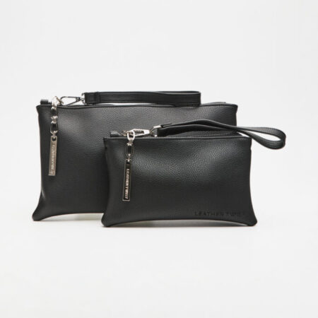 PATTI ΜΑΥΡΗ ΤΣΑΝΤΑ ΧΕΙΡΟΣ LARGE -LEATHER TWIST