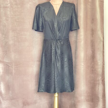 DRAPE TWIST DRESS GOLD -DRAPE TWIST DRESS BLACK -CKONTOVA