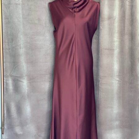HIGH NECK DRESS BORDEAUX -HIGH NECK DRESS BLACK -CKONTOVA