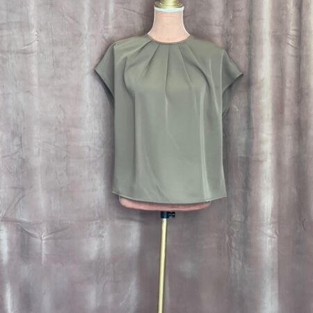 BLACK PLEATED TOP-BROWN PLEATED TOP-CKONTOVA