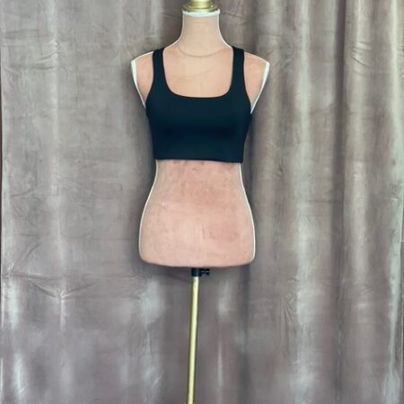 BLACK SCUBA CROP TOP-CKONTOVA