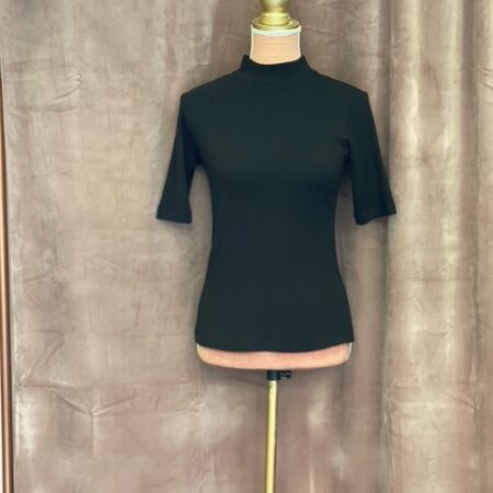 RIB KNIT TOP BORDEAUX ONE SIZE -BLACK RIB KNIT-WHITE RIB KNIT TOP -BROWN RIB KNT CKONTOVA