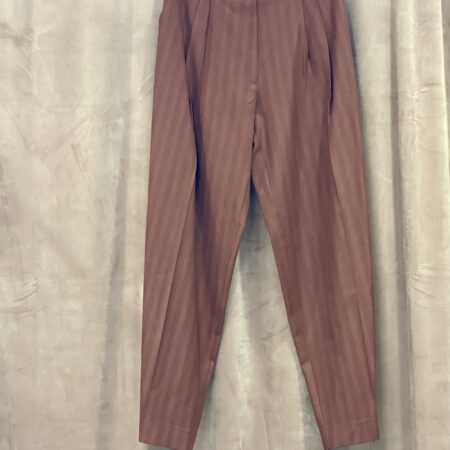 HERRINGBONE PANTS BORDEAUX-CKONTOVA