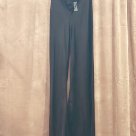 BLACK SILK SHEER PANTS-CKONTOVA