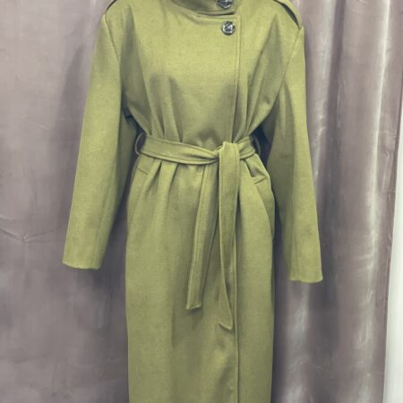 LONG COAT WITH BELT KHAKI / LONG COAT WITH BELT GREY-CKONTOVA
