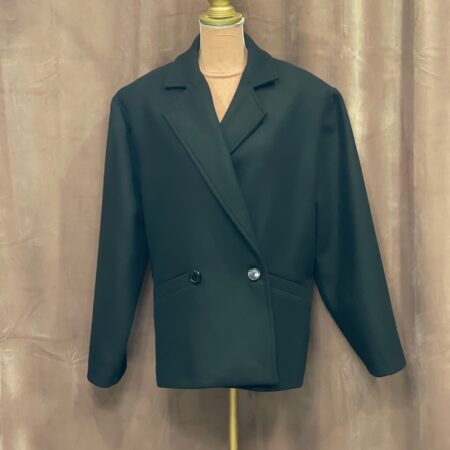 WOOL BLEND JACKET BLACK ONE SIZE / WOOL BLEND JACKET BEIGE ONE SIZE-CKONTOVA