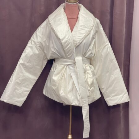 WHITE PUFFER JACKET-CKONTOVA