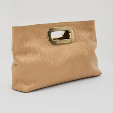 GOT HER ΔΕΡΜΑΤΙΝΗ CLUTCH ΤΣΑΝΤΑ ΚΟΚΚΙΝΗ //ΑΣΗΜΕΝΙΑ//ΜΠΕΖ -LEATHER TWIST