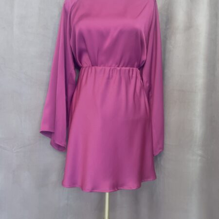 CHERRY SATIN MINI SKIRT-CKONTOVA