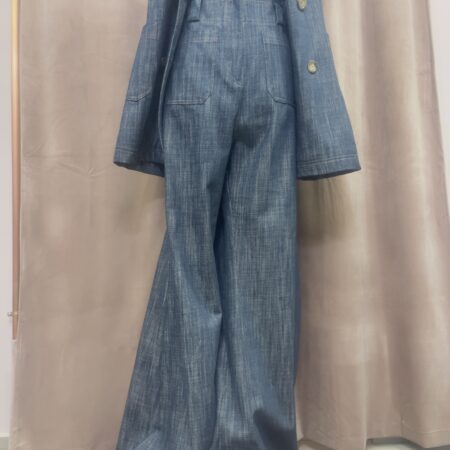 DENIM FLARED PANTS-CKONTOVA