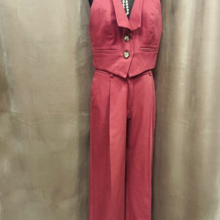 BEIGE SUIT VEST /RUBY SUIT VEST CKONTOVA