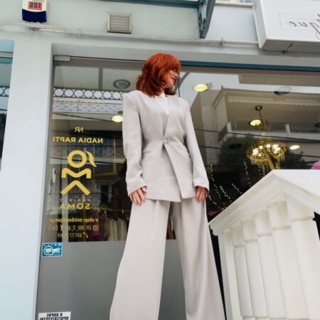 GREY STATEMENT BLAZER-CKONTOVA