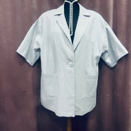GREY SHORTSLEEVE BLAZER-CKONTOVA