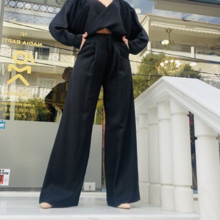 GREY STATEMENT PANTS - BLACK STATEMENT PANTS CKONTOVA