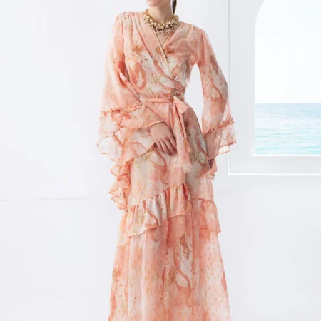 Nerissa Kimono Pink-MYA COLLECTION