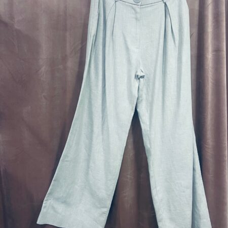 GREY WIDE LEG PANTS-CKONTOVA