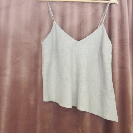 GREY CAMISOLE TOP-CKONTOVA