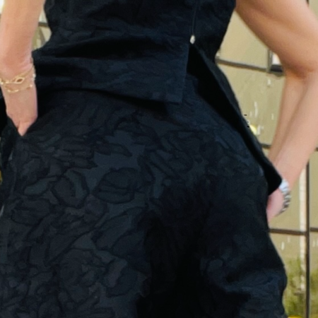 BLACK TEXTURED BUSTIER-WHITE TEXTURED BUSTIER CKONTOVA