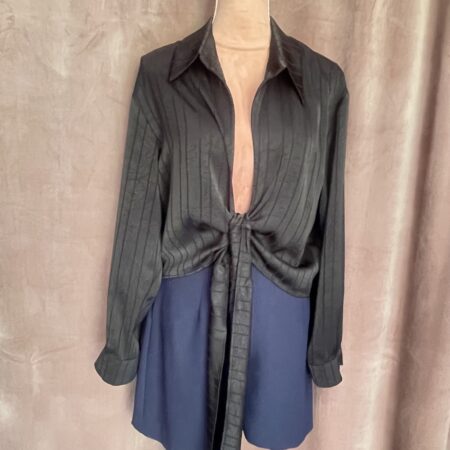 BORDEAUX SLINKY WRAP SHIRT-CKONTOVA  - BLACK SLINKY WRAP SHIRT-WHITE SLINKY WRAP SHIRT CKONTOVA