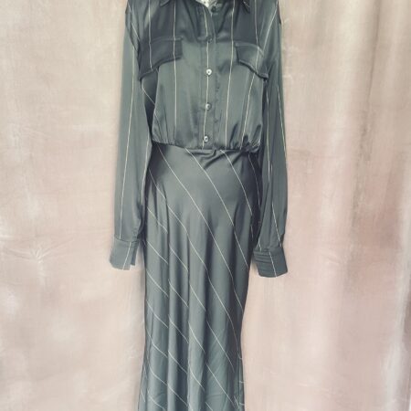 BLACK BUTTON DOWN DRESS-CKONTOVA